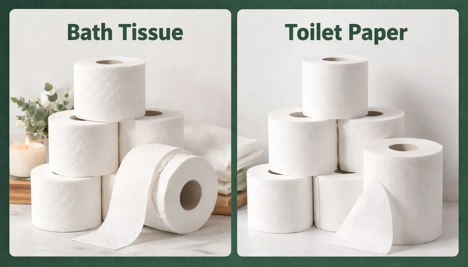 Bath Tissue vs Toilet Paper Bath Tissue vs Toilet Paper