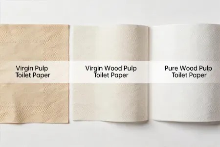 Difference Between Pure Wood Pulp, Virgin Pulp, and Virgin Wood Pulp Toilet Paper