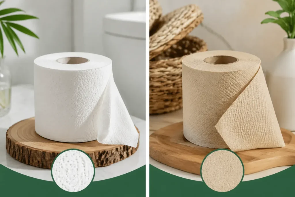 Bleached vs Unbleached Toilet Paper