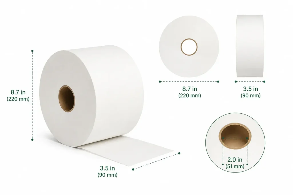 Jumbo Roll Toilet Paper Size Guide