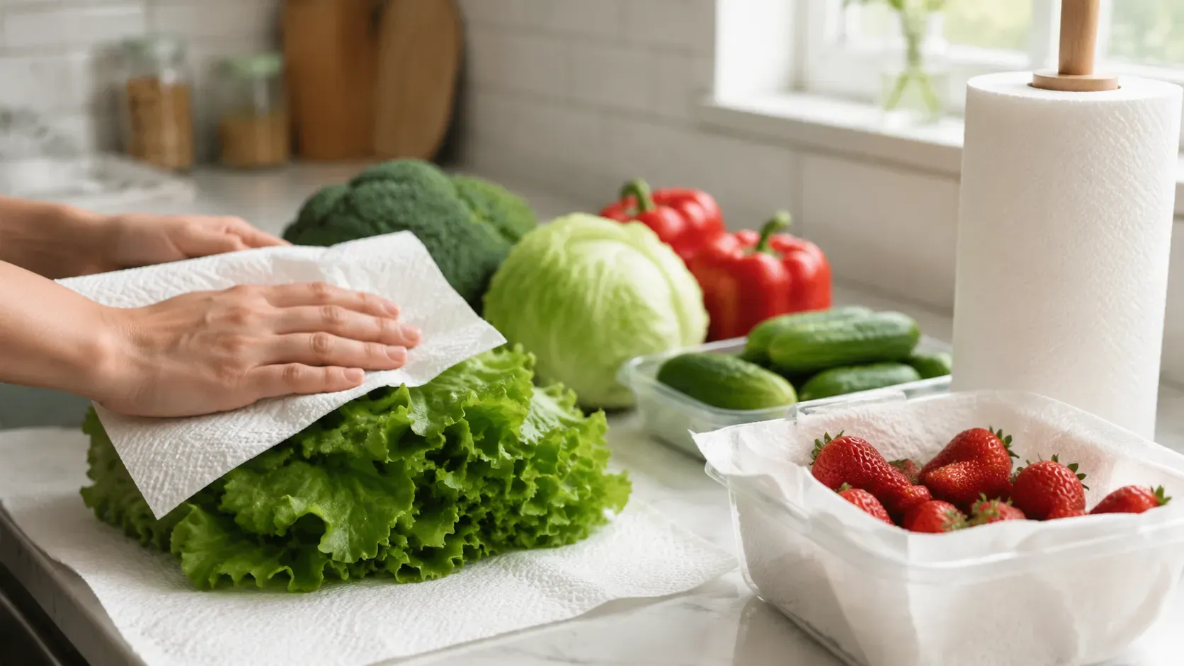 Kitchen Paper Towels Extend The Life Of Your Fresh Produce Kitchen Paper Towels Extend The Life Of Your Fresh Produce