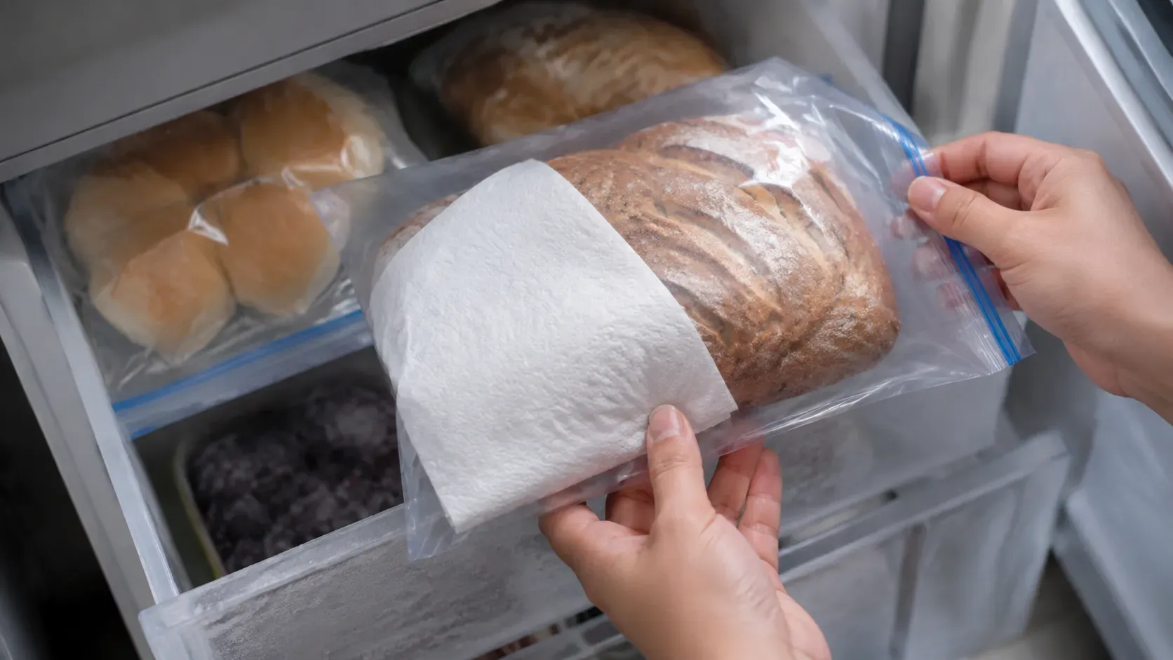 Kitchen Paper Towels Keep Frozen Breads And Pastries Fresh Kitchen Paper Towels Keep Frozen Breads And Pastries Fresh