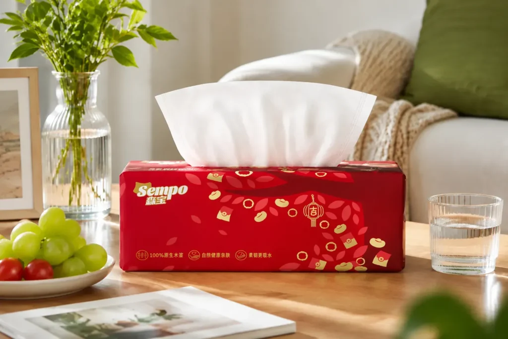 2 Ply Facial Tissue Box