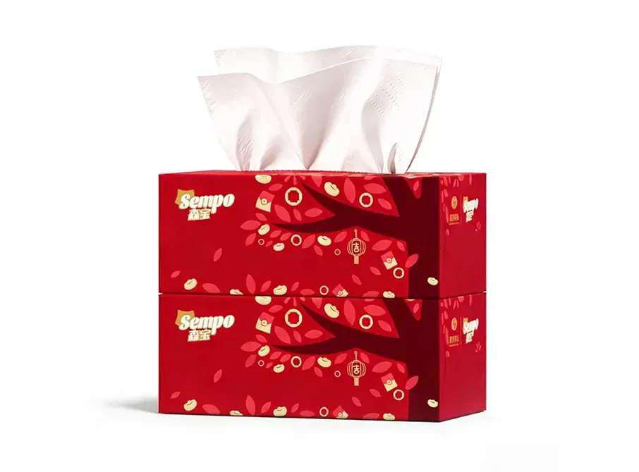 2 Ply Facial Tissue Box
