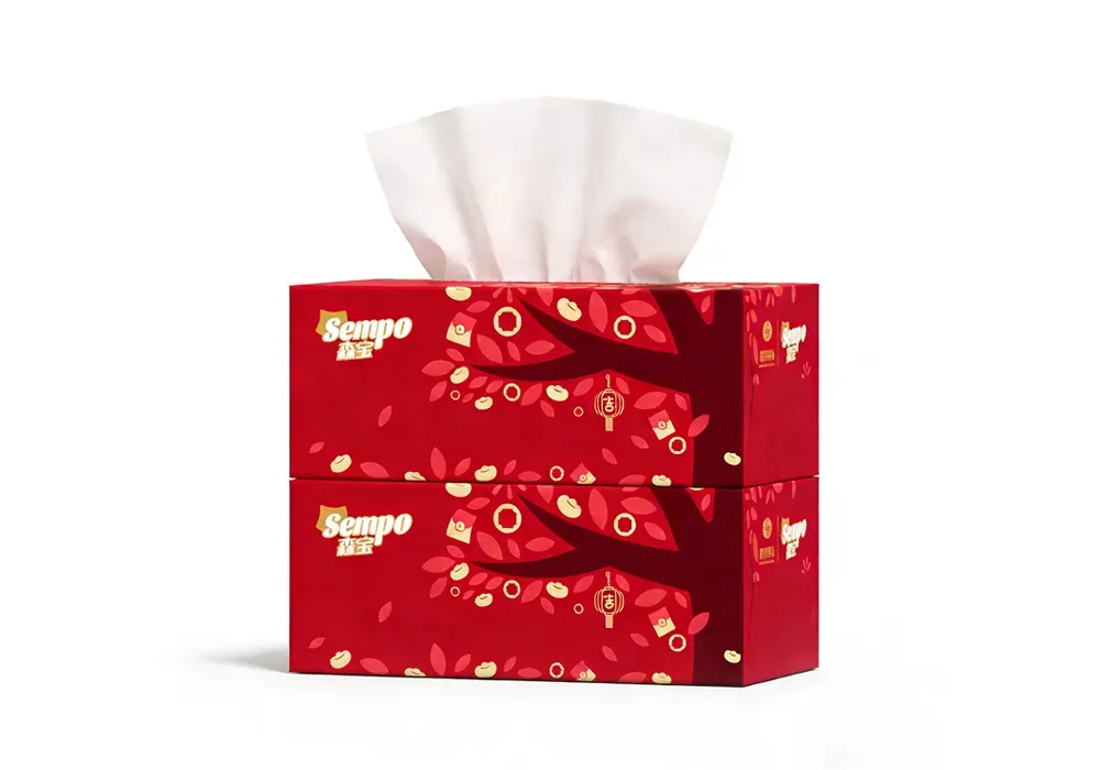 2 ply facial tissue 250 sheets box