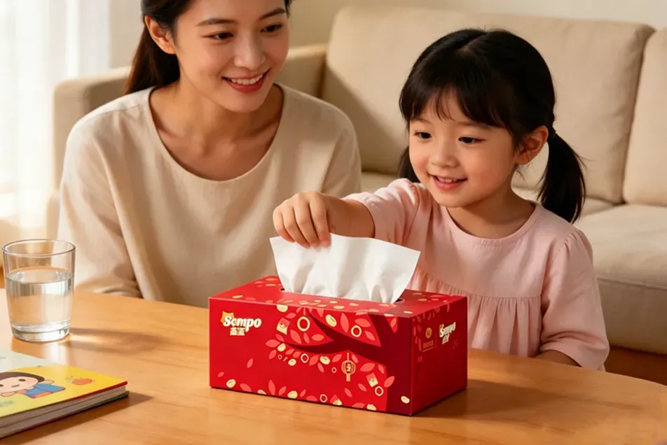3 ply box facial tissue