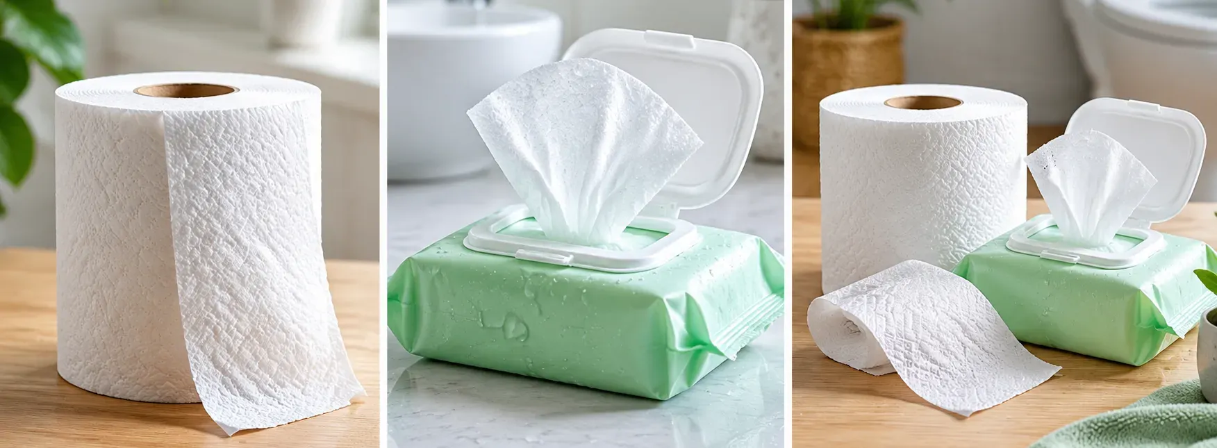 Dry Toilet Paper Wet Toilet Paper or Both