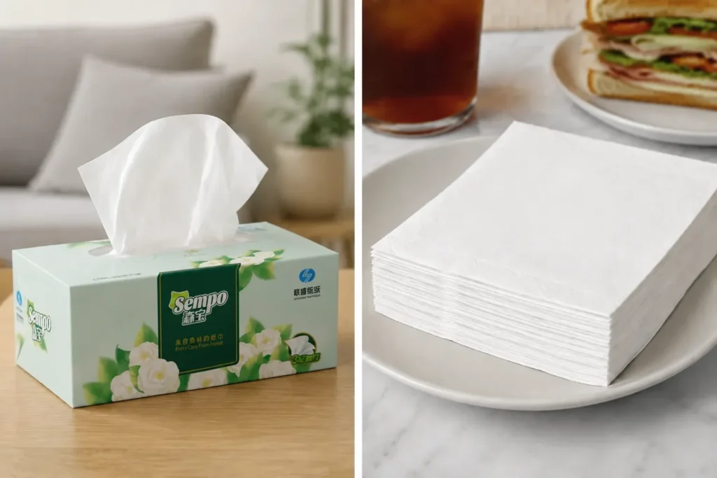 Tissue Napkins vs Paper Napkins