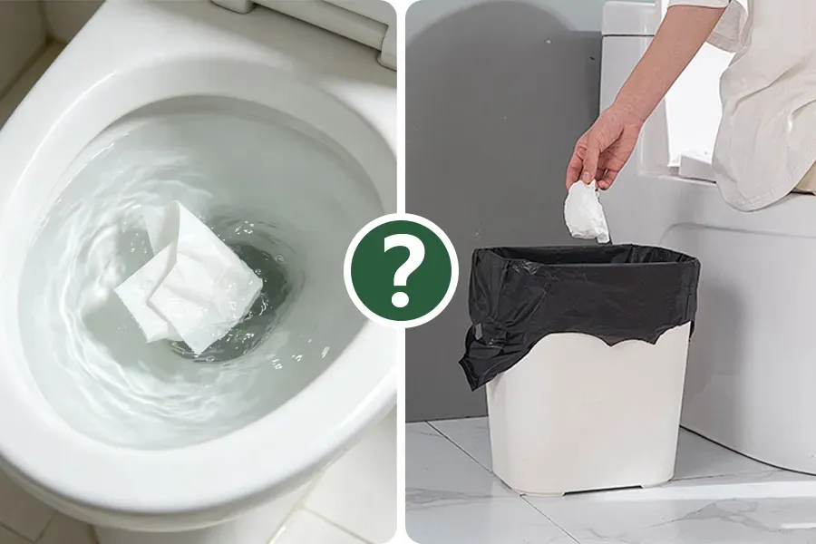 Is It Better to Flush or Throw Away Toilet Paper
