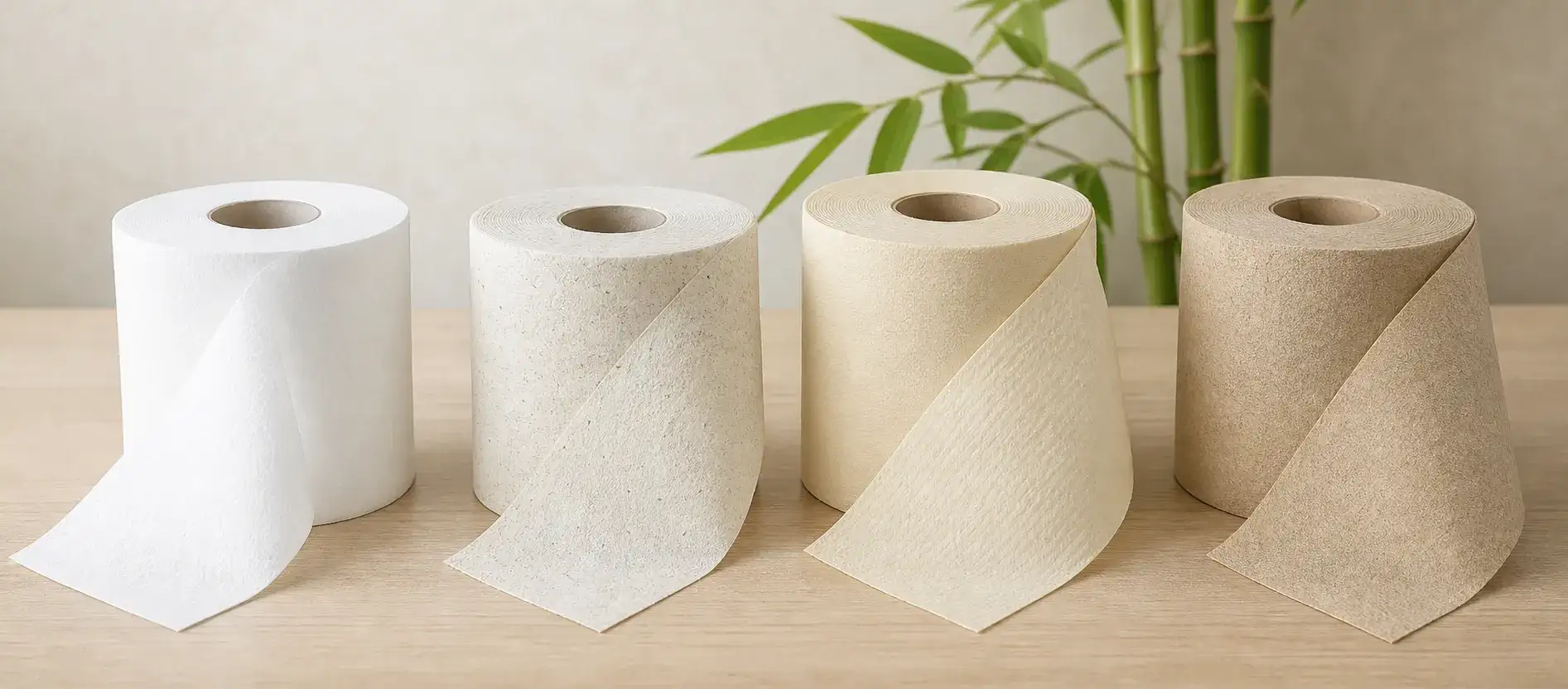 Virgin Pulp Recycled Paper Bamboo And Unbleached Toilet Paper