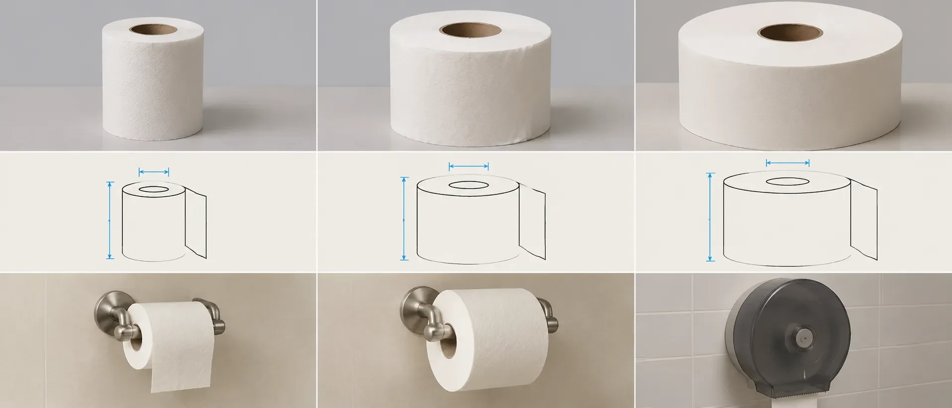Standard Rolls Vs Mega Rolls Vs Jumbo Rolls