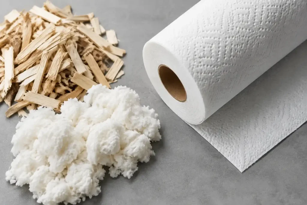 what are paper towels made of tic